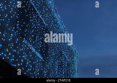 Detail of a building decorated for the Big Bright Light Show Christmas lights event in downtown Rochester Michigan USA Stock Photo