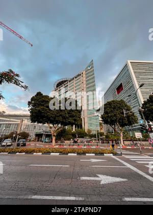 Tel Aviv, Israel - OCT 9, 2023 - Sourasky Medical Center or Ichilov Hospital is the largest national medical care facility in Israel. According to For Stock Photo