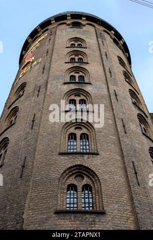 The Round Tower is a 17th-century tower in Copenhagen, Denmark, built as an astronomical observatory Stock Photo