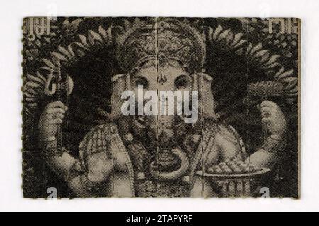 BLACK & WHITE GANESH [Dipped from 2004] - Blotter Acid - LSD [Lysergic acid diethylamide] Stock Photo