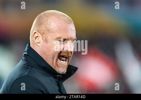 The City Ground, Nottingham, UK. 2nd Dec, 2023. Premier League Football, Nottingham Forest versus Everton; Everton Manager Sean Dyche before kick-off Credit: Action Plus Sports/Alamy Live News Stock Photo