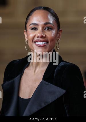 Alex Scott seen attending An Audience With Kylie at the Royal Albert Hall in London. Stock Photo