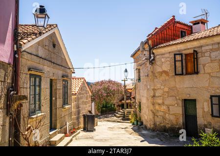 Beautiful old town Combarro, Spain Stock Photo