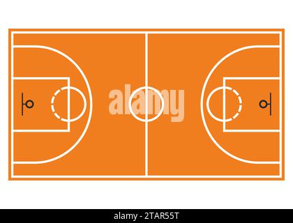 Basketball Court With Wooden Floor, 3d Rendering. Computer Digital Drawing.  Stock Photo, Picture and Royalty Free Image. Image 147021476.