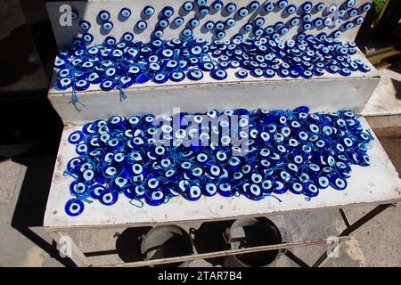 Evil eye bead as Amulet souvenir from Turkey Stock Photo