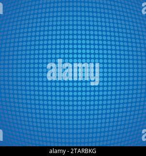 Blue centered  pop art design background with circles; centered light too help see you message better Stock Vector