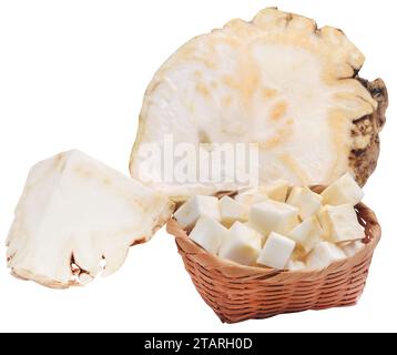 Celery root fresh organic and isolated Stock Photo