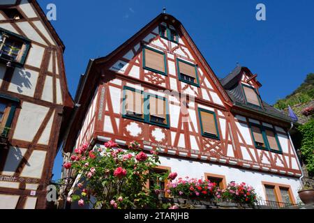 Timber-framed house in Bacharach, Germany Stock Photo