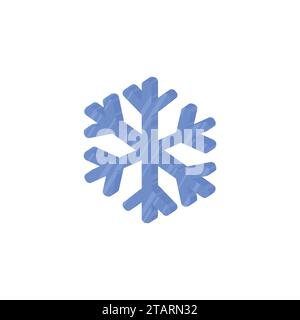 Ice snowflakes vector illustration isolated on white background. Stock Vector