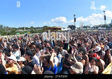 SÃO PAULO, BRAZIL - DECEMBER 2: Band Atmosphere during day 1 of Primavera Sound, Brazil. , . in Sao Paulo/SP, Brazil. (Photo by Leandro Bernardes/PxImages) Credit: Px Images/Alamy Live News Stock Photo