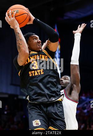 Dayton, USA. 02nd Dec, 2023. Enoch Cheeks (6) moves the ball up court ...