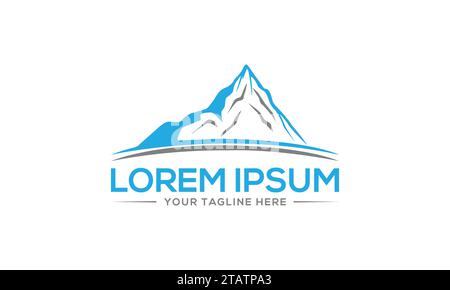 Mountain Logo Design Unique and Modern Logo Design Stock Vector