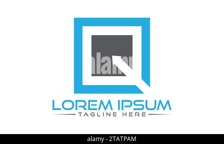 Q Logo Design Unique and Modern Logo Design Stock Vector