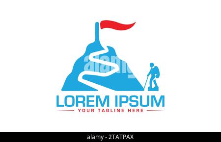 Mountain Logo Design Unique and Modern Logo Design Stock Vector
