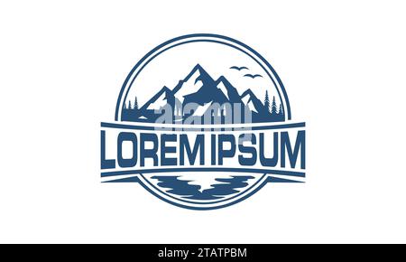 Mountain Logo Design Unique and Modern Logo Design Stock Vector