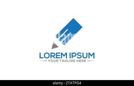 Pen Logo Design Unique Logo Design Stock Vector