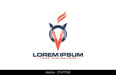 OV Letter Logo Design. Creative and Unique Logo Design. Stock Vector
