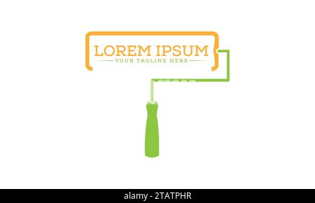 Painting Logo Design Unique and Modern Logo Design Stock Vector