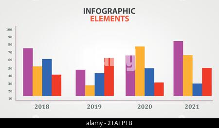 Infographic design vector and marketing icons can be used for workflow layout, diagram, annual report. Business concept with 3, 4, 5; 6, 7 and 8 step. Stock Vector
