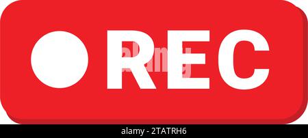 Record Label Design On Video Stock Vector