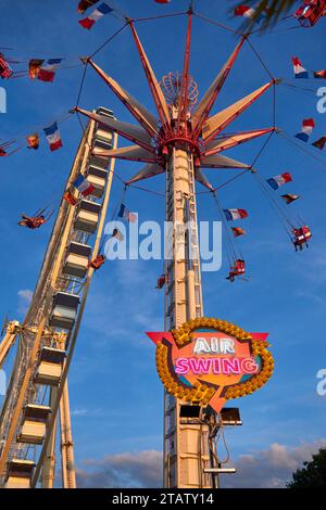 Amusement park in Tuileries gardens. Paris, France Stock Photo