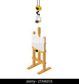 The concept of creating an easel for an artist. Vector Stock Vector