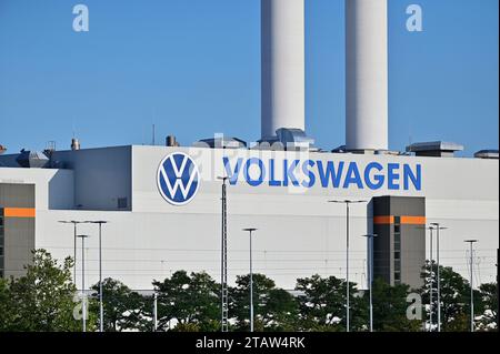 Volkswagen factory in Zwickau for electric cars, Saxony, Germany, Stock Photo