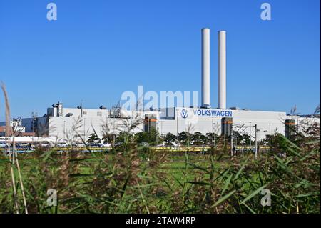 Volkswagen factory in Zwickau for electric cars, Saxony, Germany, Stock Photo