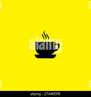 Coffee Cup Icon Simple Design Stock Vector
