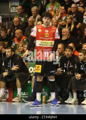 German Handball Player Marko Grgic (ThSV) Handball Bundesliga Season 2023-24 SC Magdeburg V ThSV Eisenach On 19.11.2023 In GETEC Arena Magdeburg Stock Photo