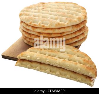 Greek pita bread Stock Photo - Alamy