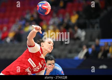 Croatia's Dejana Milosavljevic during IHF Women's World Championship handball match, group A, between Croatia and China in Scandinavium Arena, Gothenburg, Sweden. December 3, 2023. Photo: Bjorn Larsson Rosvall/TT/Code 9200 Credit: TT News Agency/Alamy Live News Stock Photo