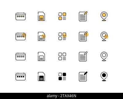 Set Of Icons For Web Design And Mobile Applications. Stock Vector