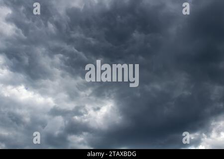 Cloudy sky. Background of blue sky with clouds. Stock Photo