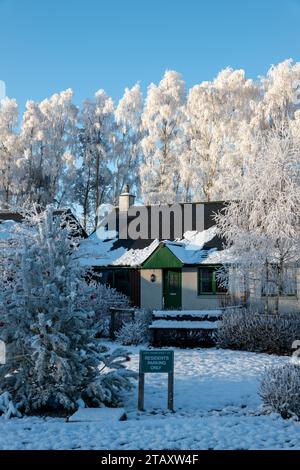 Speyside Valley, Highlands and Islands, UK. 3rd Dec, 2023. This is both a snowy and very frosty winter scene in the very cold Speyside Valley on 3 December 2023. Credit: JASPERIMAGE/Alamy Live News Stock Photo