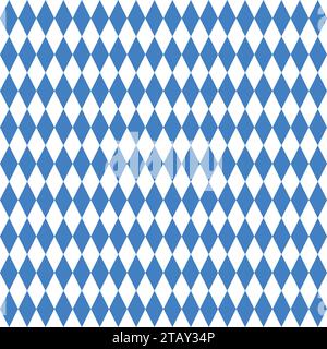 Oktoberfest vector background with blue and white rhombus Stock Vector