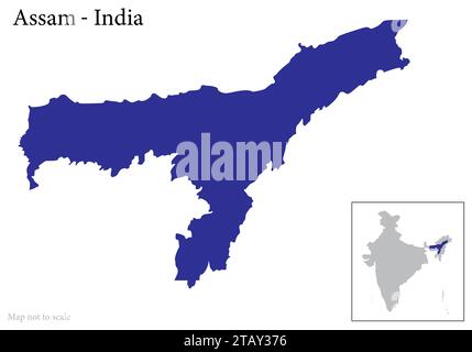 Indian state Andhra Pradesh  map vector , Andhra Pradesh map Stock Vector