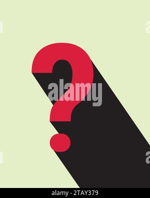 Question mark sign with shadow wallpaper Stock Vector