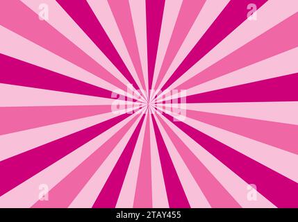 retro sun burst background with colourful stripes and rays vector Stock Vector