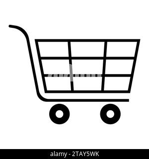 vector illustration of shopping cart Stock Vector