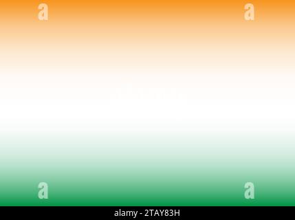 Indian flag tricolor three colour gradient wallpaper Stock Vector
