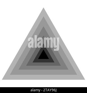 triangle isolated on white background Stock Vector
