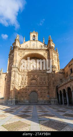 Cloister of the Convent of San Esteban in the city of Salamanca, in ...