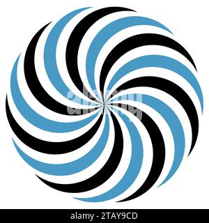 Black and blue circus carnival vintage retro strips Stock Vector