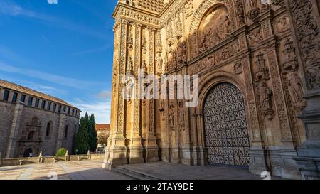 Cloister of the Convent of San Esteban in the city of Salamanca, in ...