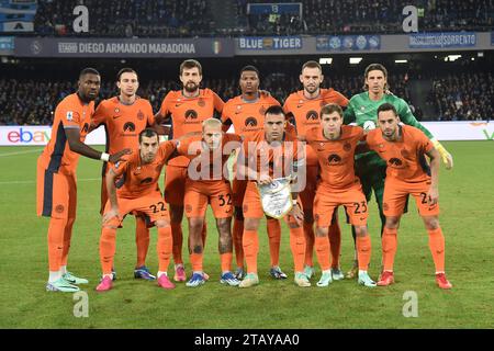 Naples, Italy. 03rd Dec, 2023. the formation of Inter during Serie A between SSC Napoli vs FC Internazionale at Diego Armando Maradona Stadium Credit: Independent Photo Agency/Alamy Live News Stock Photo