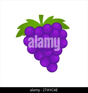 grapes vector isolated on the white Stock Vector