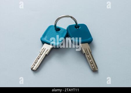 Close up of home keys on white background Stock Photo