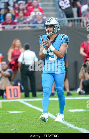 Tampa Bay, Florida, USA, December 3, 2023, Carolina Panthers quarterback Bryce Young #9 at Raymond James Stadium. (Photo Credit: Marty Jean-Louis/Alamy Live News Stock Photo