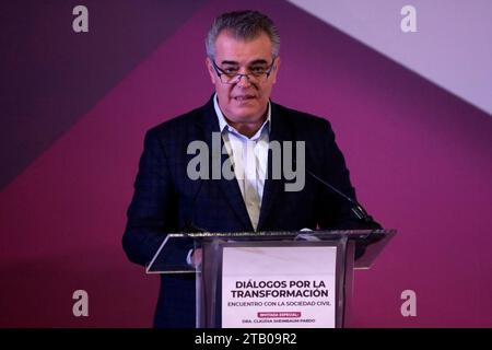 Mexico City, Mexico. 03rd Dec, 2023. December 3, 2023, Mexico City, Mexico: The president of the Business Coordinating Council, Francisco Cervantes in the presentation 'Dialogues for Transformation - meeting with civil society” at an event at the Interactive Museum of Economy in Mexico City. on December 3, 2023 in Mexico City, Mexico (Photo by Luis Barron/Eyepix Group/Sipa USA). Credit: Sipa USA/Alamy Live News Stock Photo